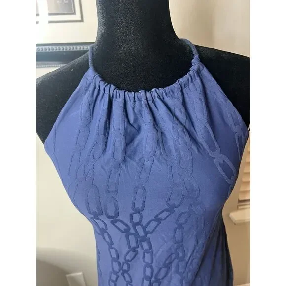 J. McLaughlin navy‎ halter style dress XS - Picture 5 of 10